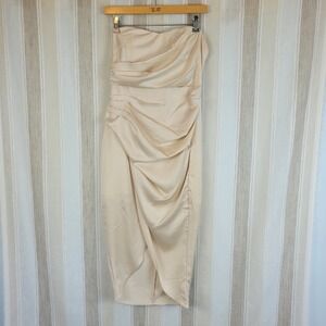 Do+Be Strapless Midi Dress Ivoey‎ Size Medium